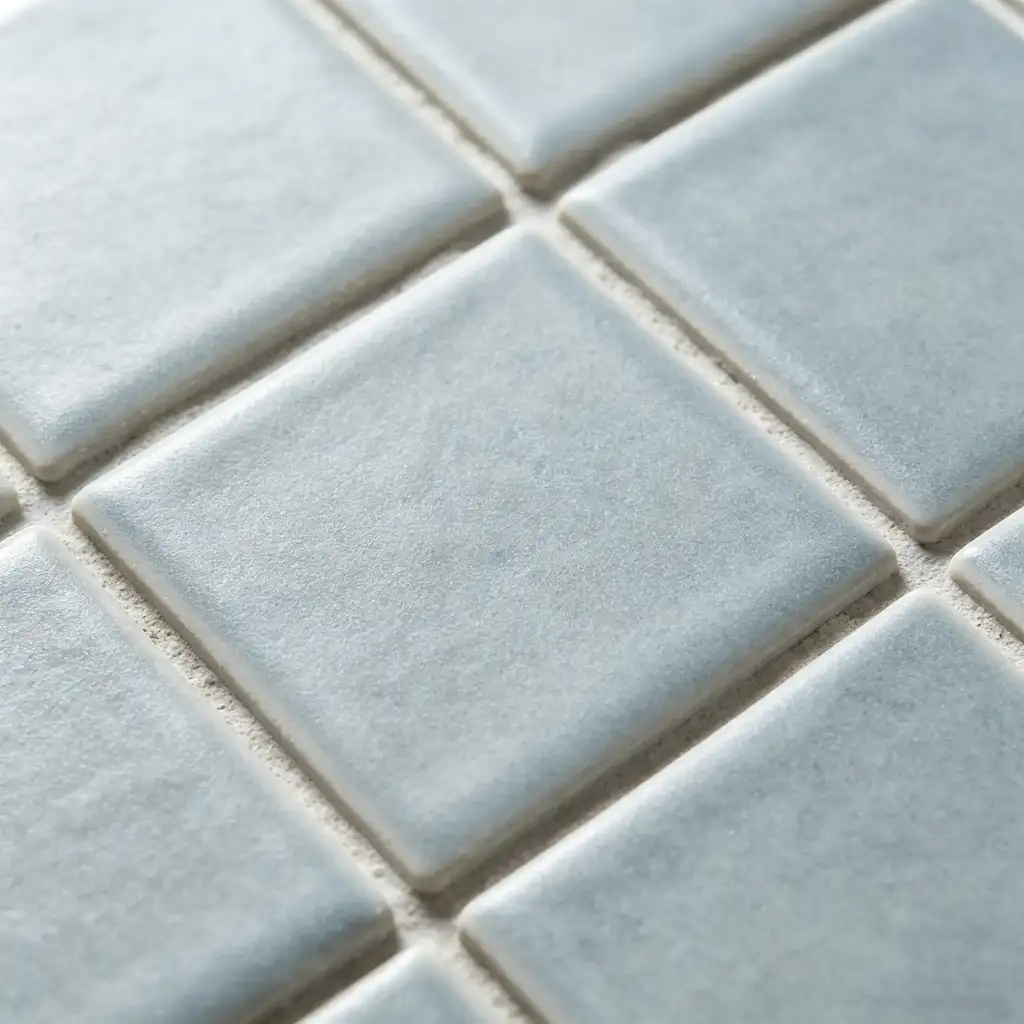 Close-up of ceramic mosaic texture, display matte/glazed surface detail