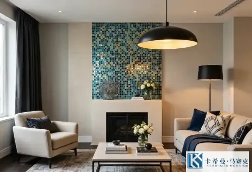 Mosaic Tile Feature Walls: Ideas for Living Rooms & Fireplaces